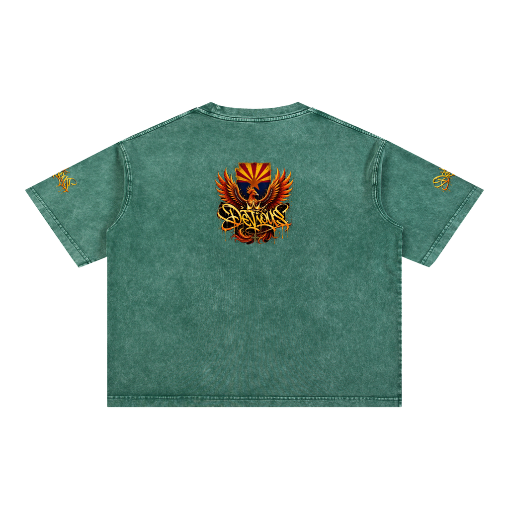 DeViou$ AZ 48 Mineral Wash Boxy T-Shirt
