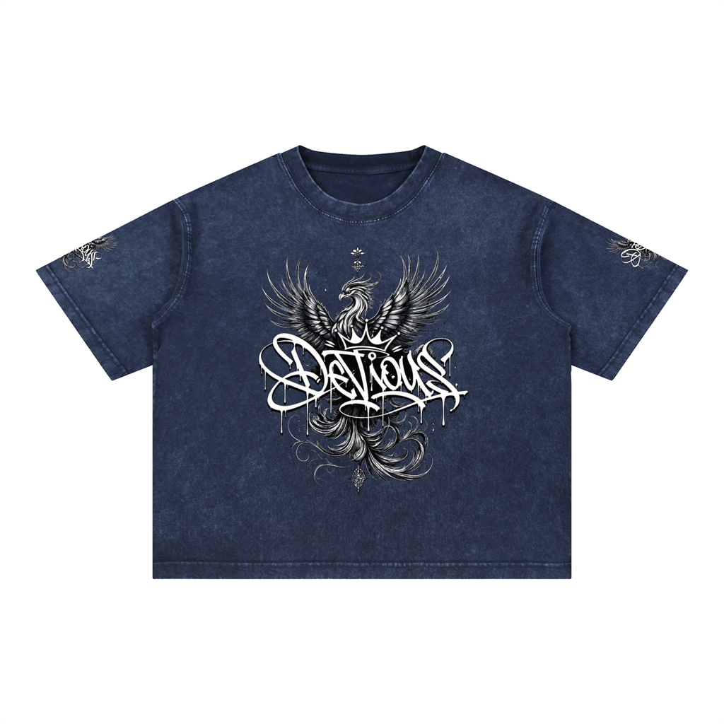DeViou$ Phoenix Mineral Wash Boxy T-Shirt
