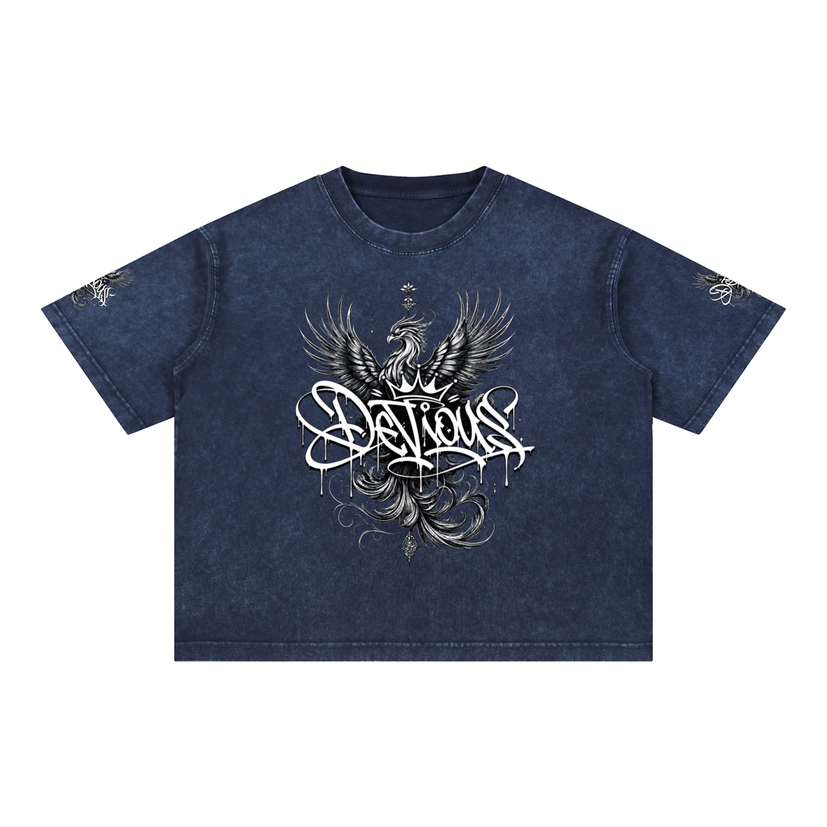 DeViou$ Phoenix Mineral Wash Boxy T-Shirt