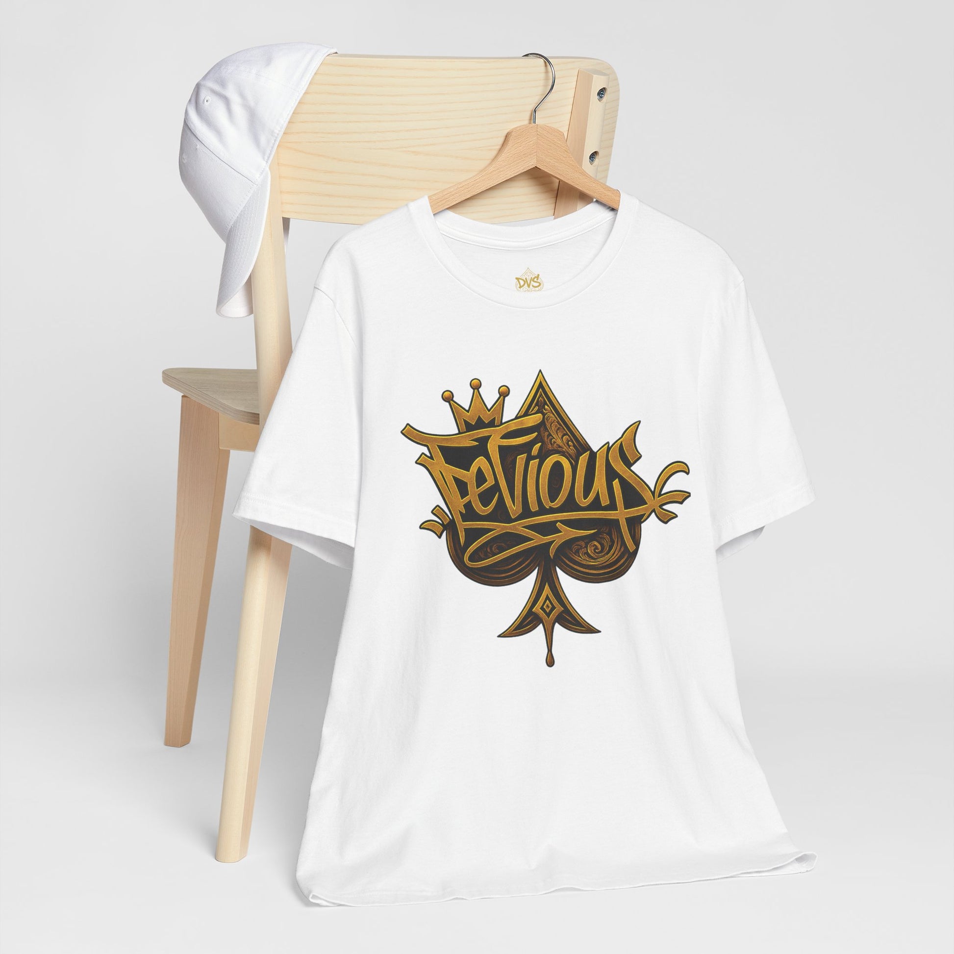DeViou$ Logo and Crown Graffiti Art Unisex Streetwear Graphic T-Shirt