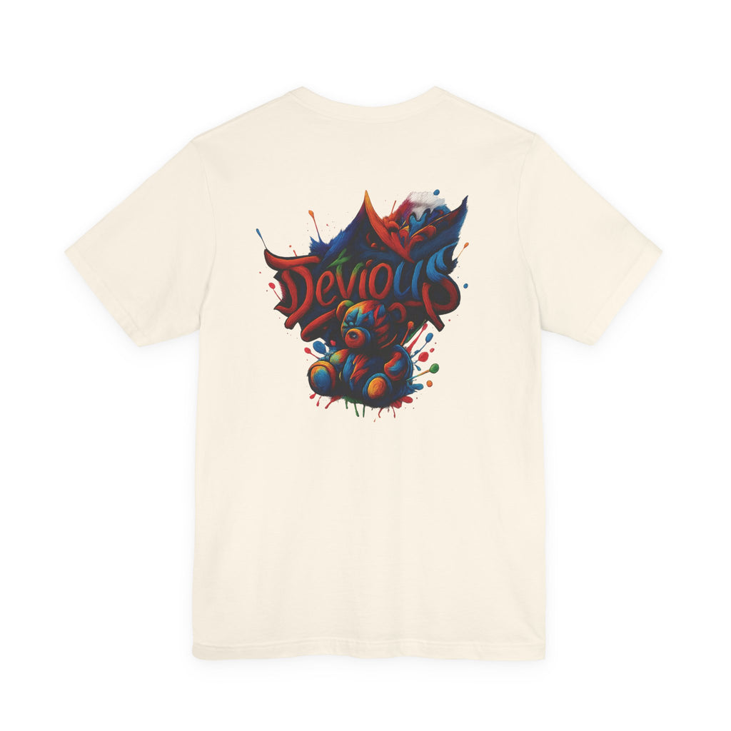 Trendy Graphic Tee Featuring DeViouS Teddy Bear Design