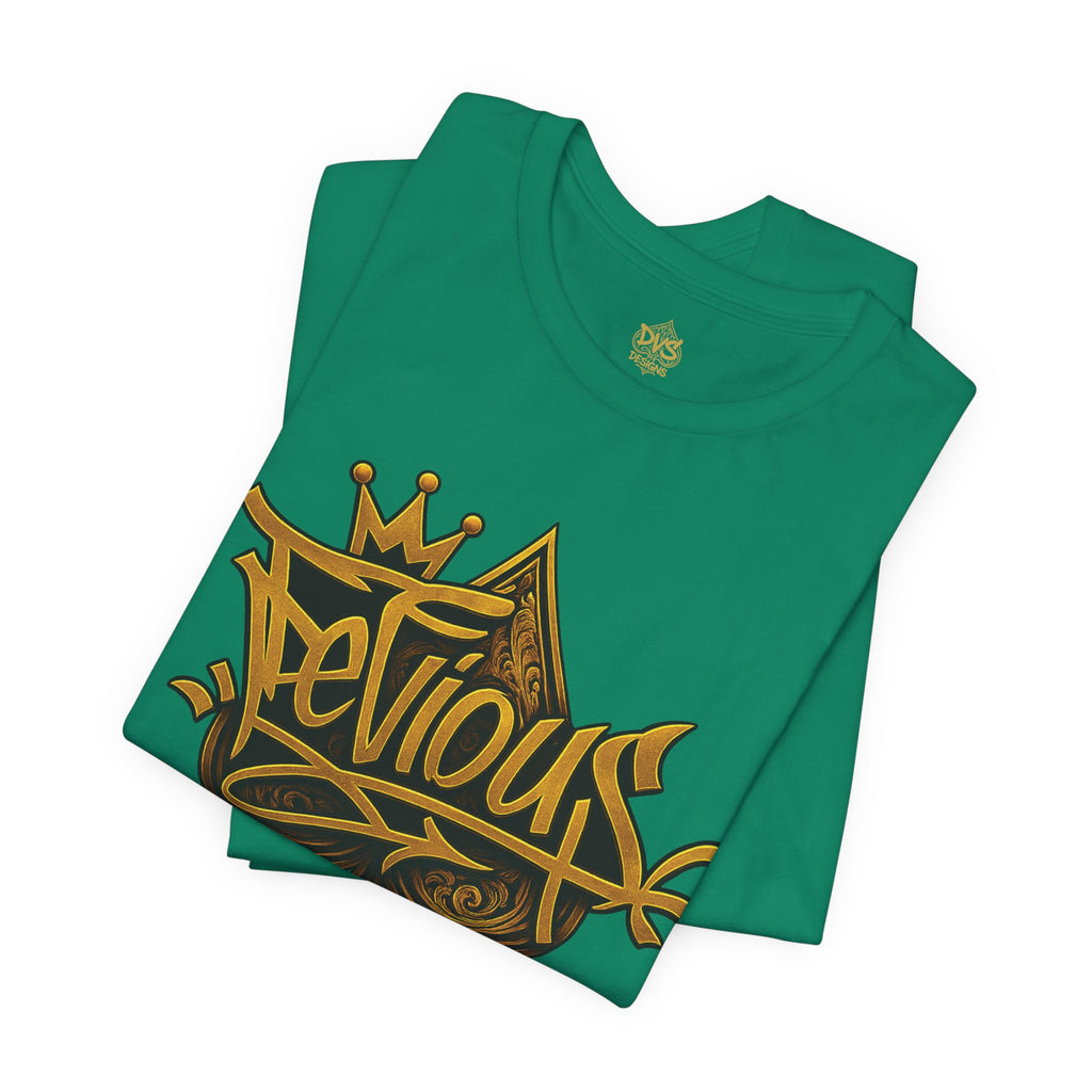DeViou$ Logo and Crown Graffiti Art Unisex Streetwear Graphic T-Shirt