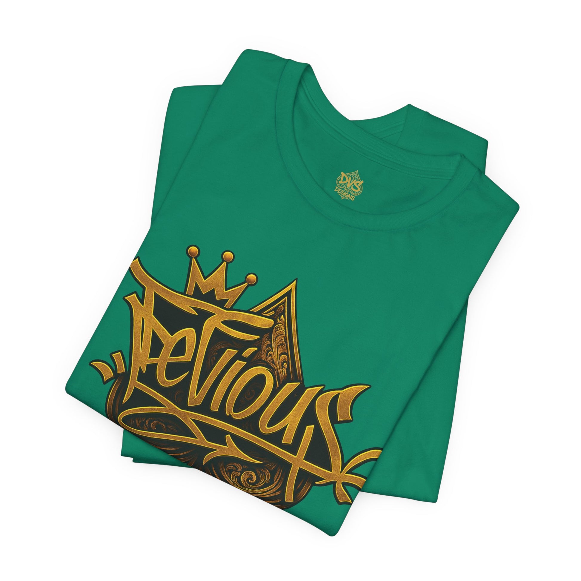 DeViou$ Logo and Crown Graffiti Art Unisex Streetwear Graphic T-Shirt