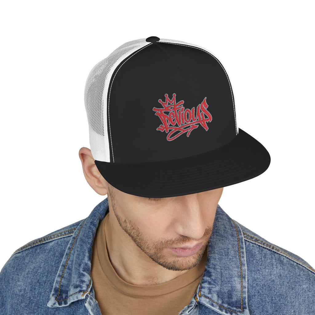 Crown & Heart Embroidered Trucker Cap