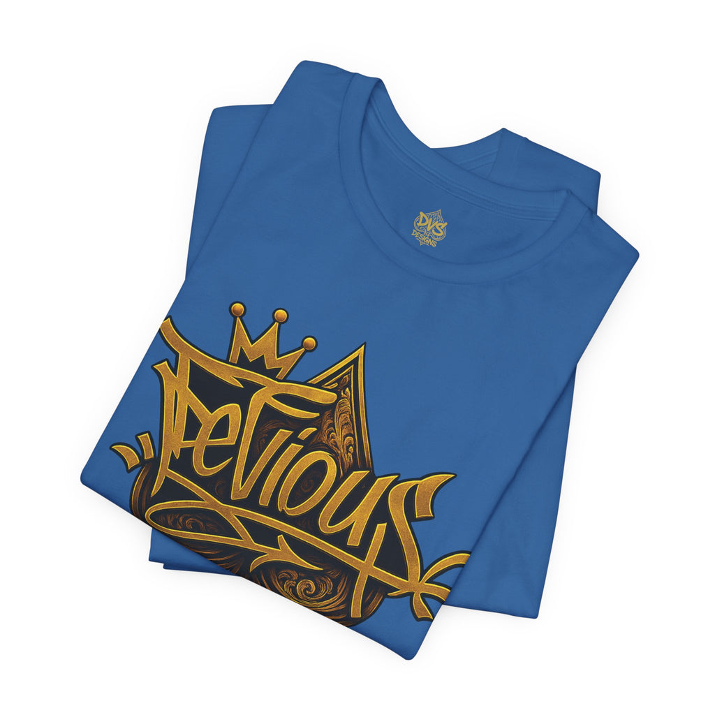 DeViou$ Logo and Crown Graffiti Art Unisex Streetwear Graphic T-Shirt