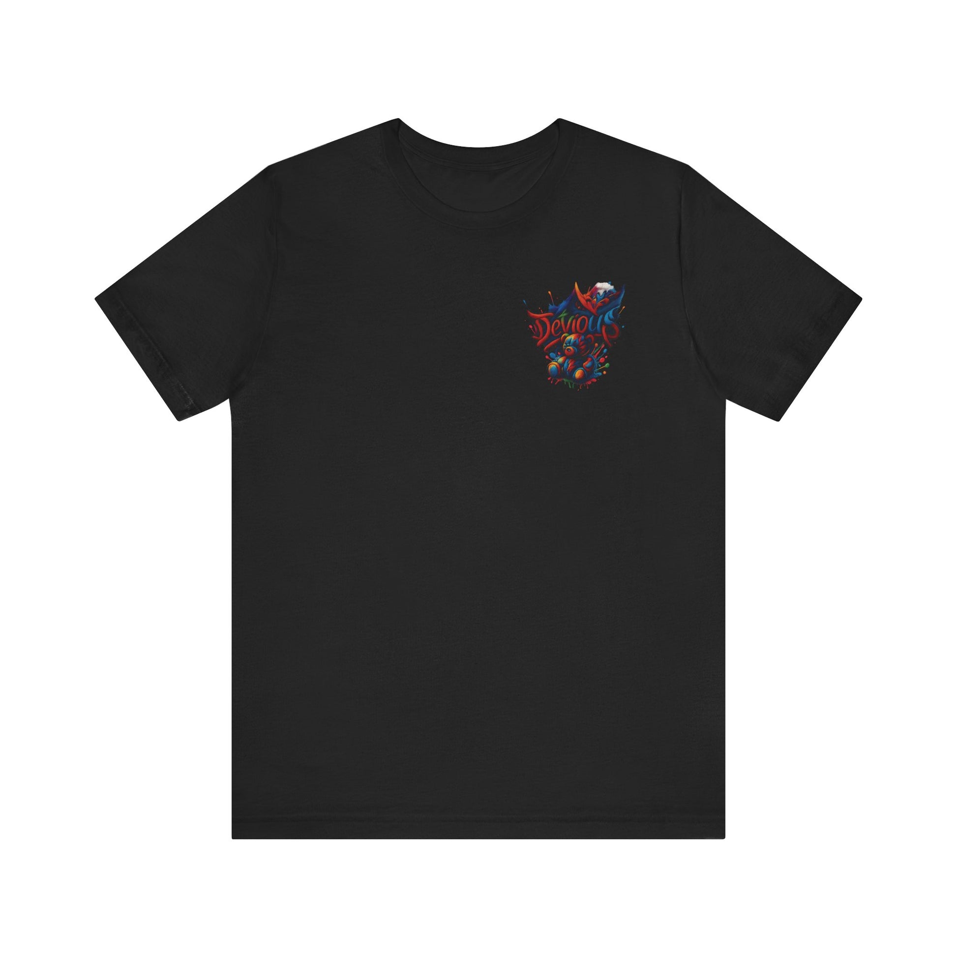 Trendy Graphic Tee Featuring DeViouS Teddy Bear Design