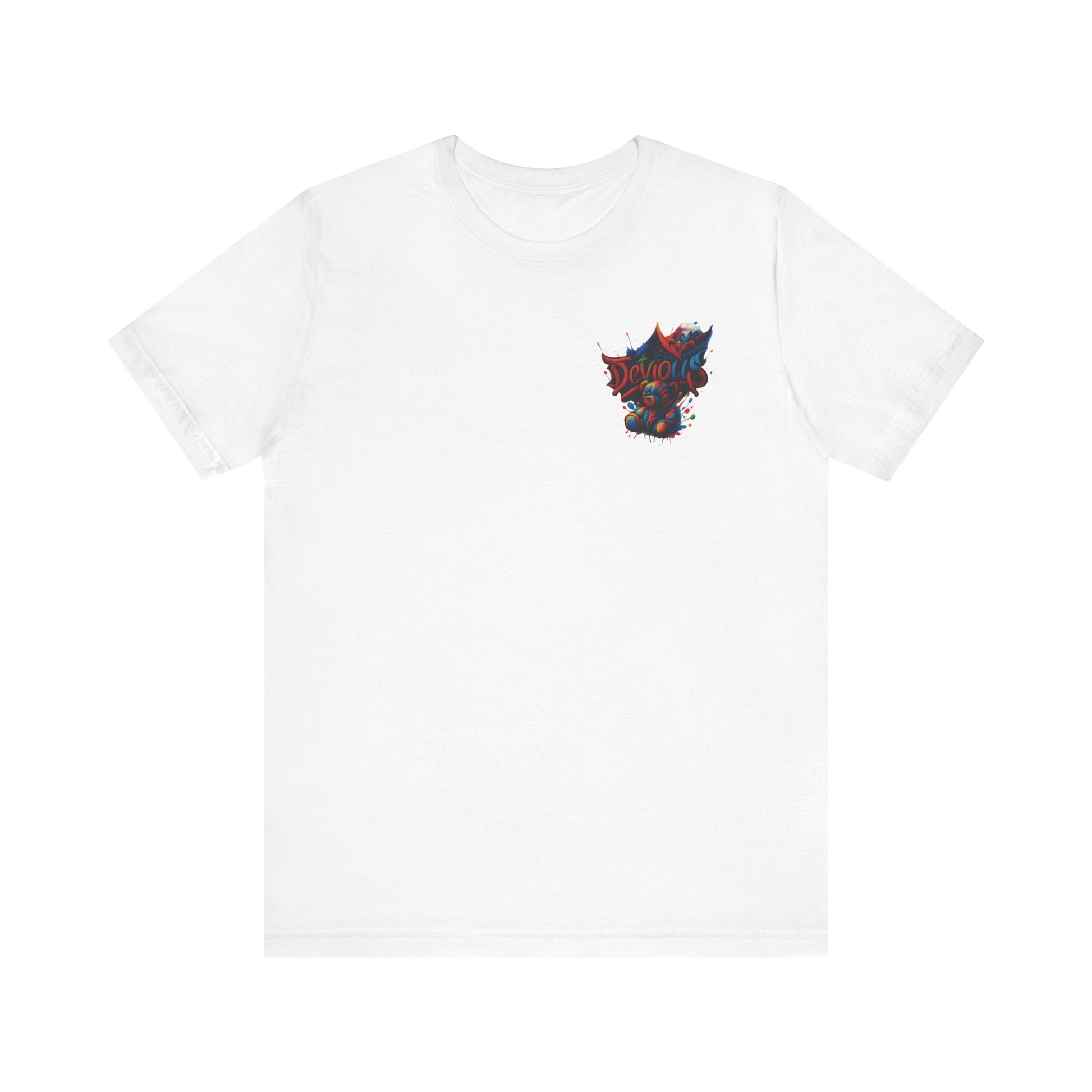 Trendy Graphic Tee Featuring DeViouS Teddy Bear Design