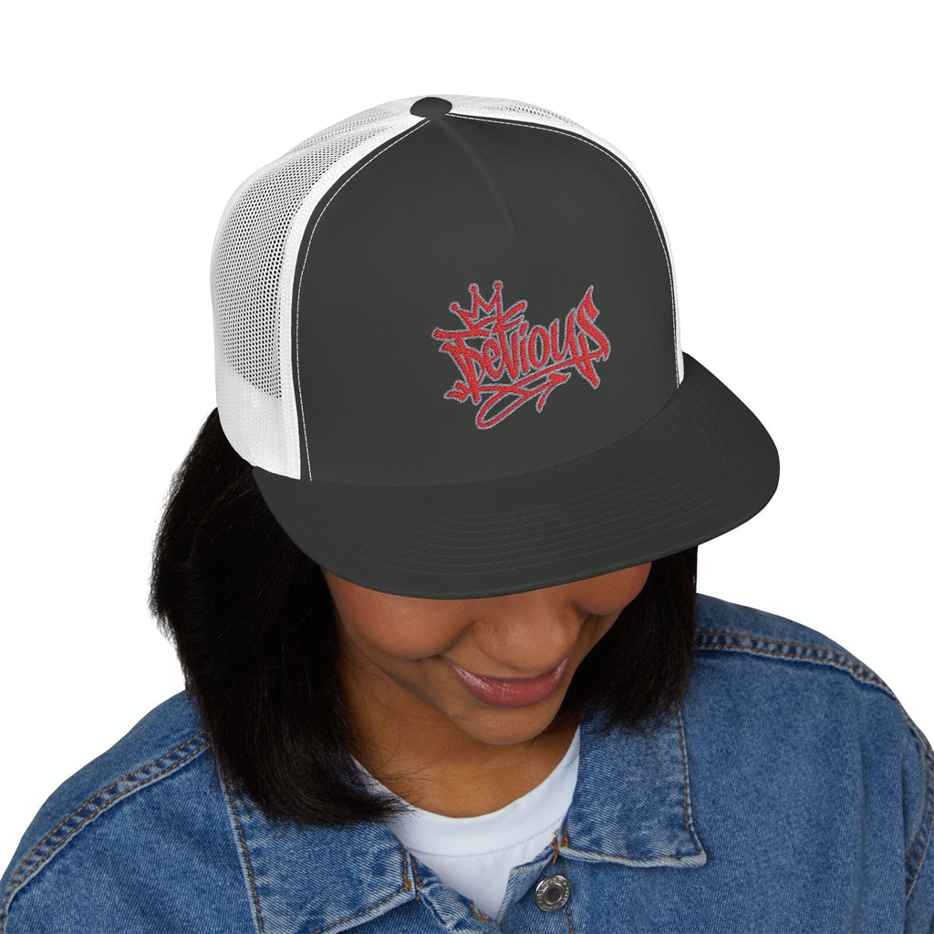 Crown & Heart Embroidered Trucker Cap