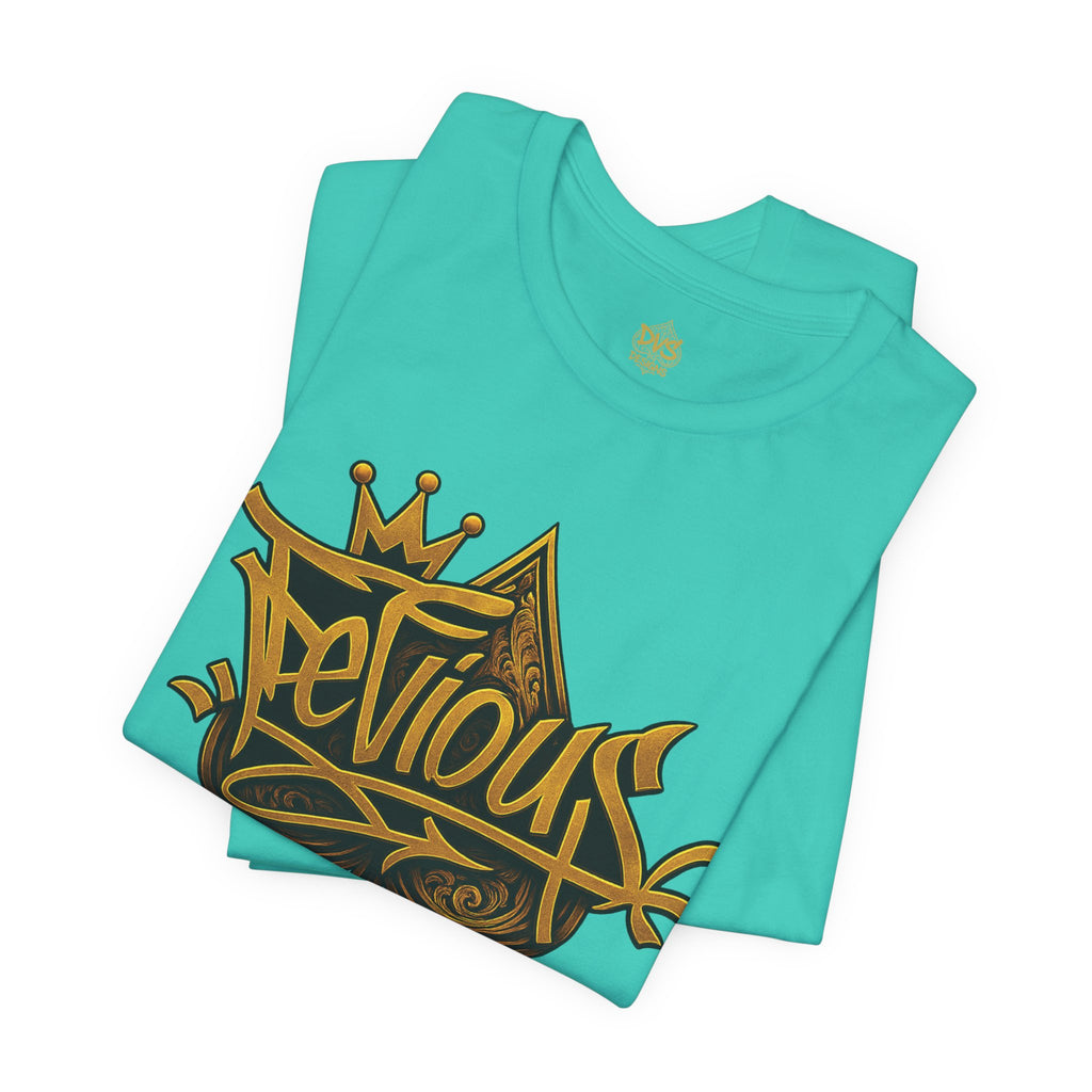 DeViou$ Logo and Crown Graffiti Art Unisex Streetwear Graphic T-Shirt