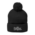 DeViou$ Embroidered Pom-Pom Beanie