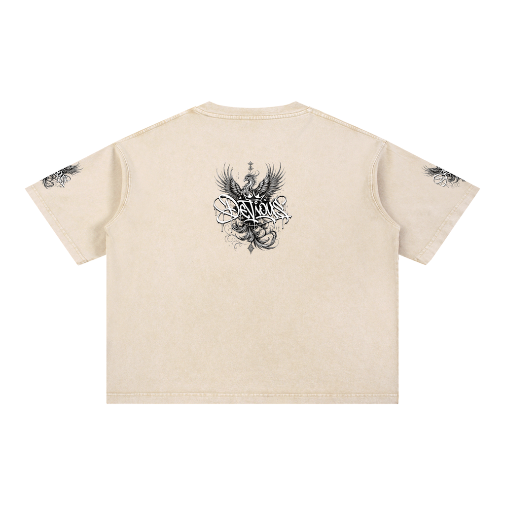 DeViou$ Phoenix Mineral Wash Boxy T-Shirt