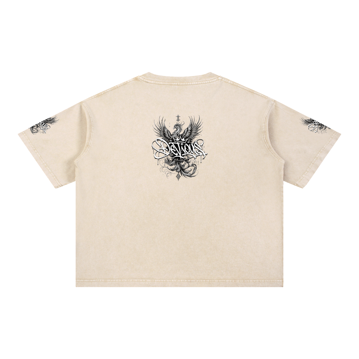 DeViou$ Phoenix Mineral Wash Boxy T-Shirt