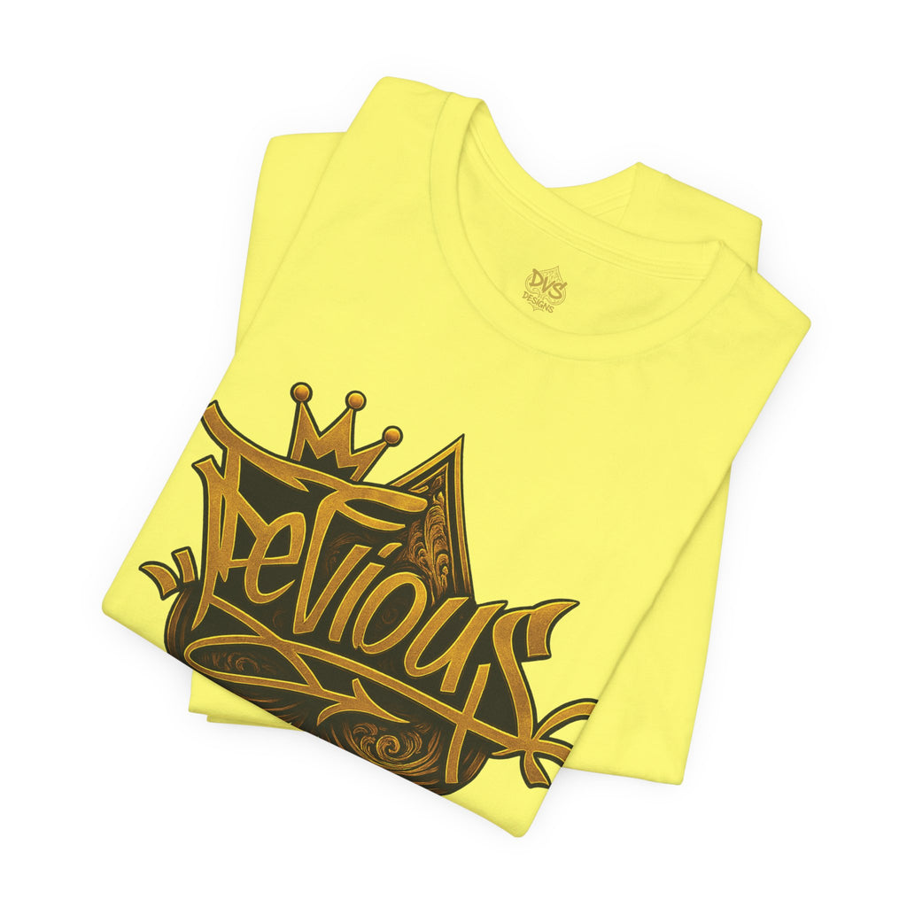 DeViou$ Logo and Crown Graffiti Art Unisex Streetwear Graphic T-Shirt