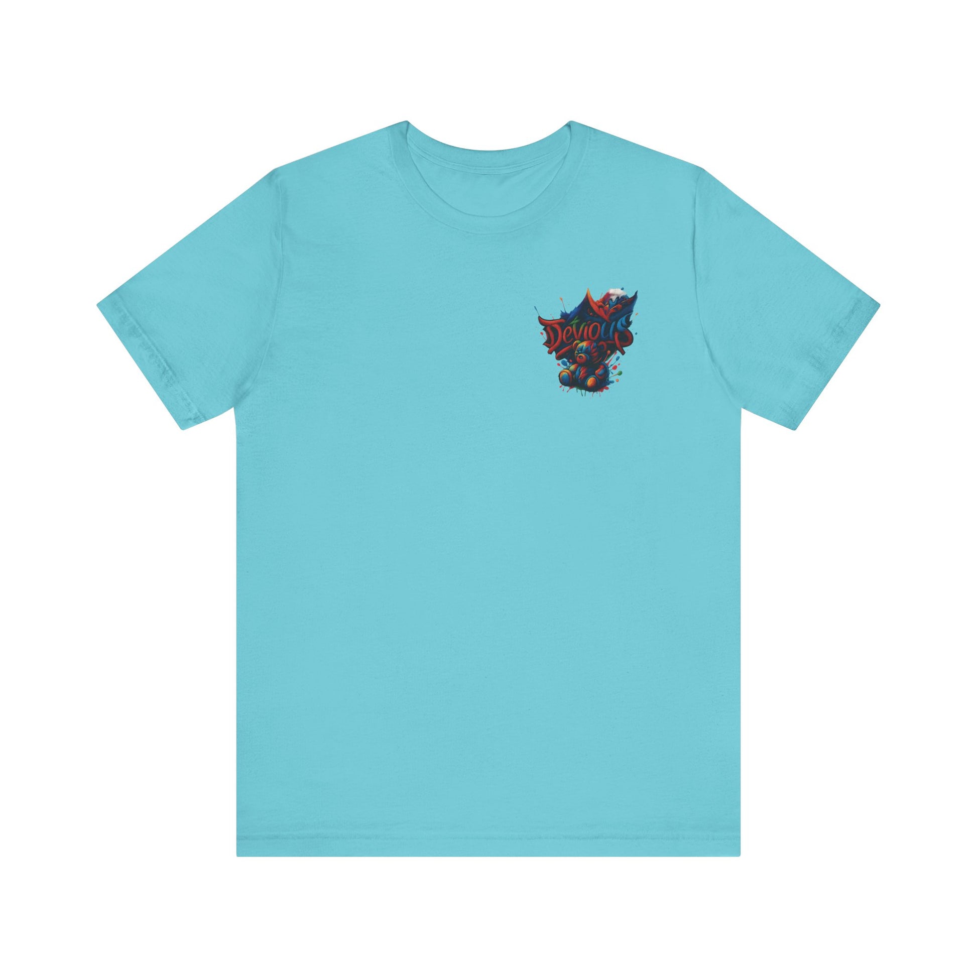 Trendy Graphic Tee Featuring DeViouS Teddy Bear Design