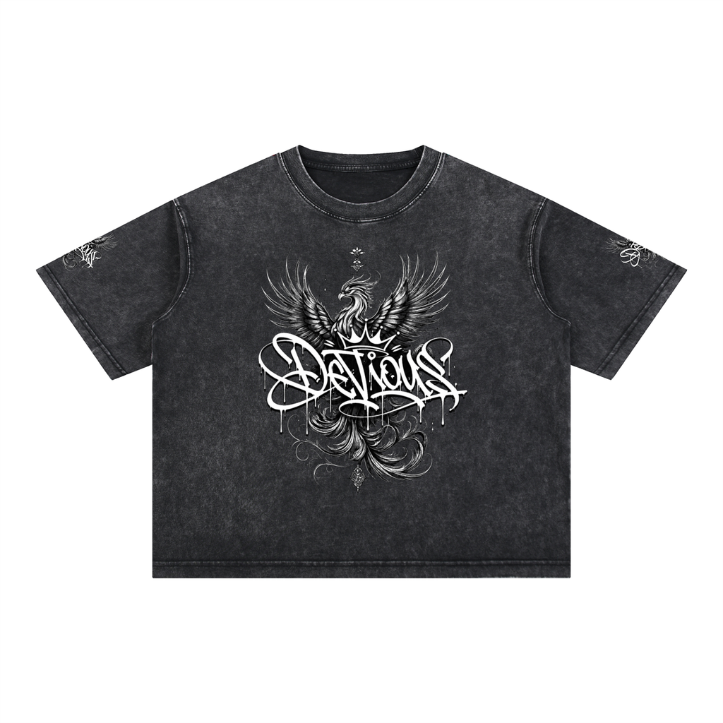 DeViou$ Phoenix Mineral Wash Boxy T-Shirt