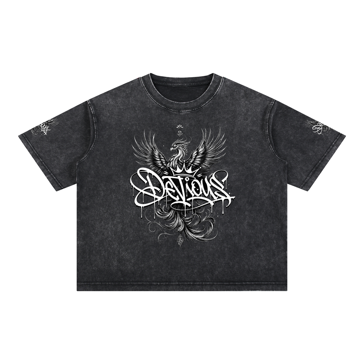 DeViou$ Phoenix Mineral Wash Boxy T-Shirt