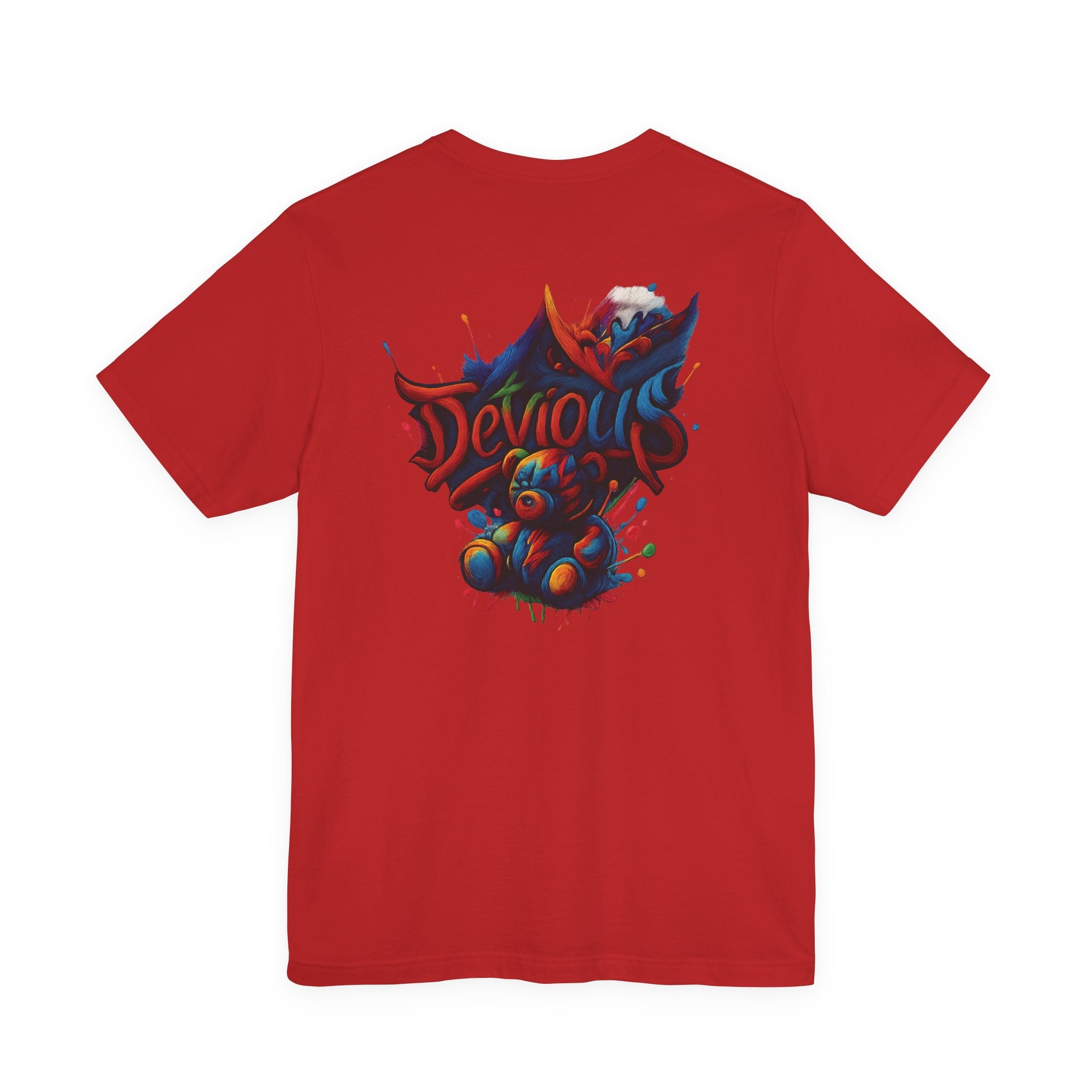 Trendy Graphic Tee Featuring DeViouS Teddy Bear Design