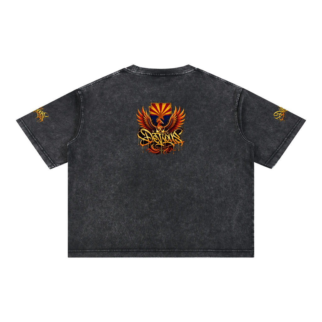 DeViou$ AZ 48 Mineral Wash Boxy T-Shirt