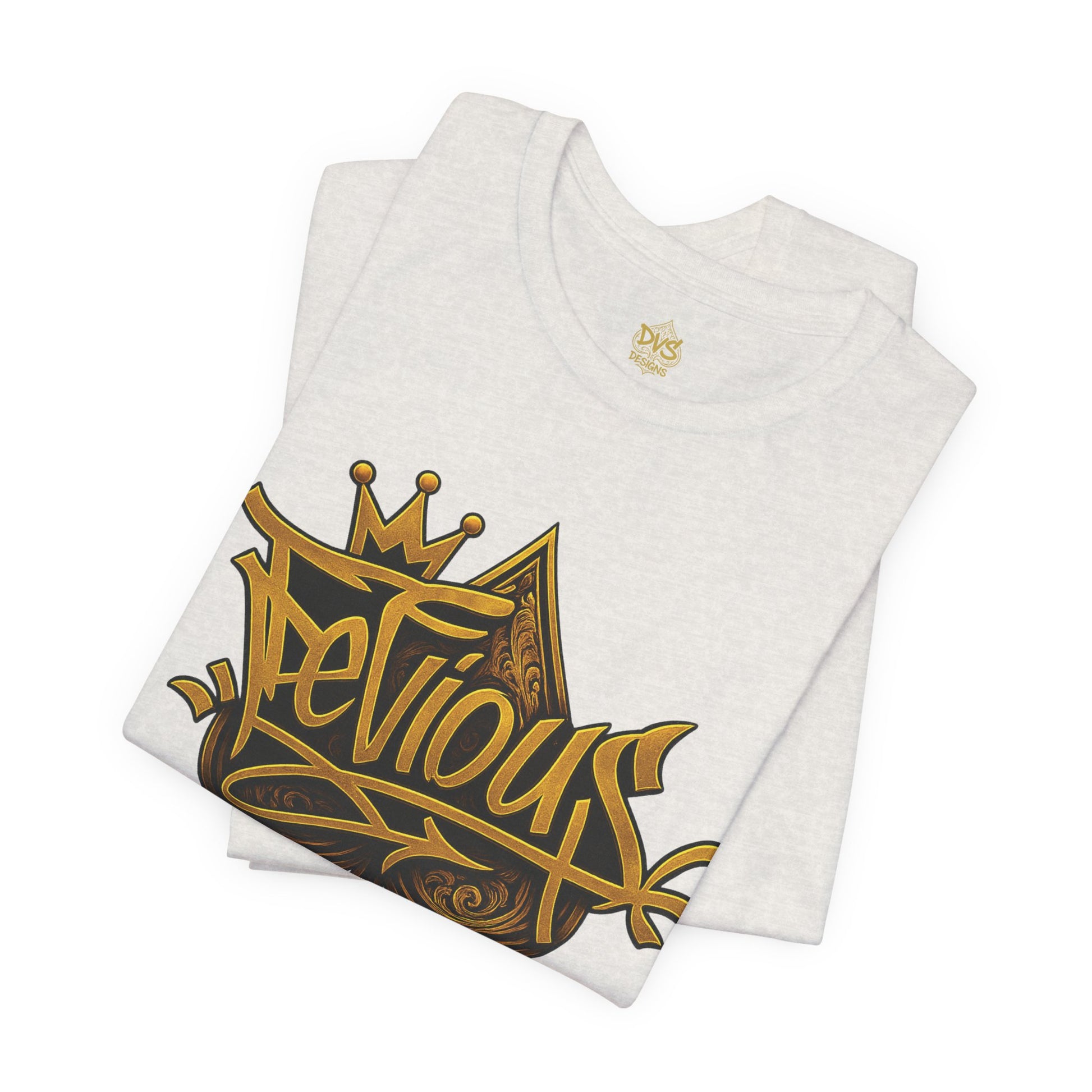 DeViou$ Logo and Crown Graffiti Art Unisex Streetwear Graphic T-Shirt