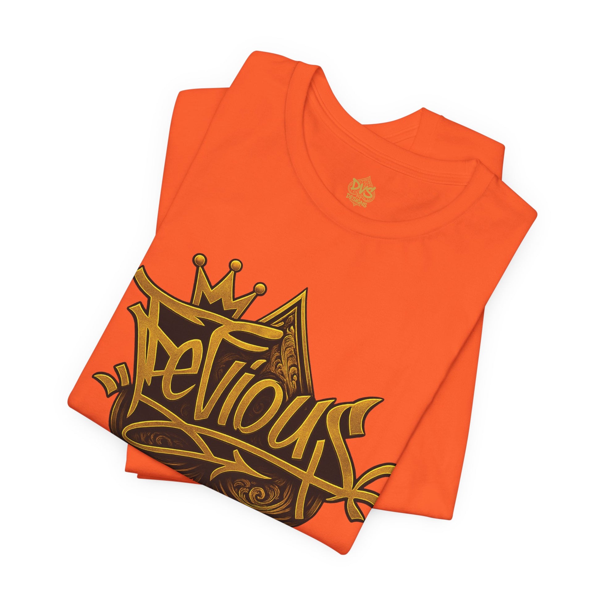 DeViou$ Logo and Crown Graffiti Art Unisex Streetwear Graphic T-Shirt