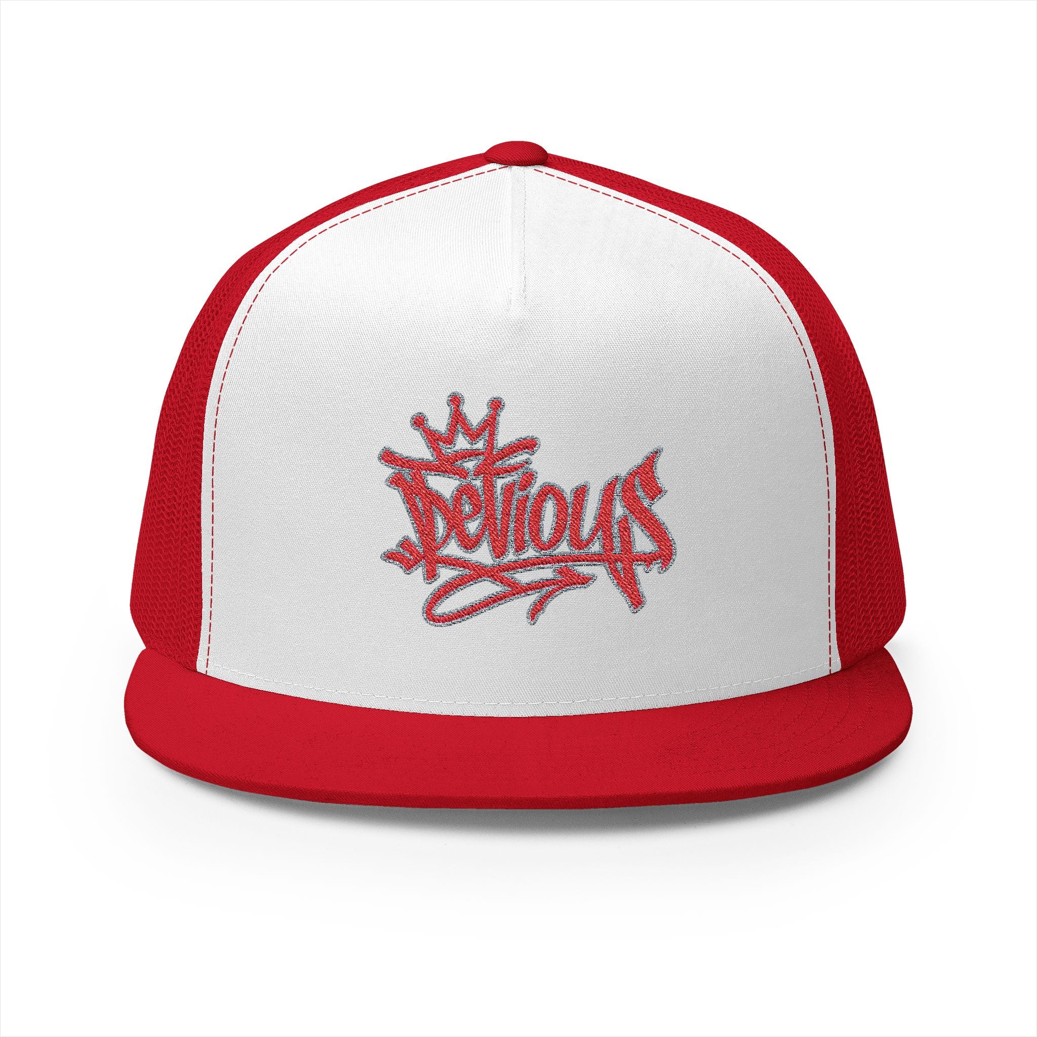 Crown & Heart Embroidered Trucker Cap