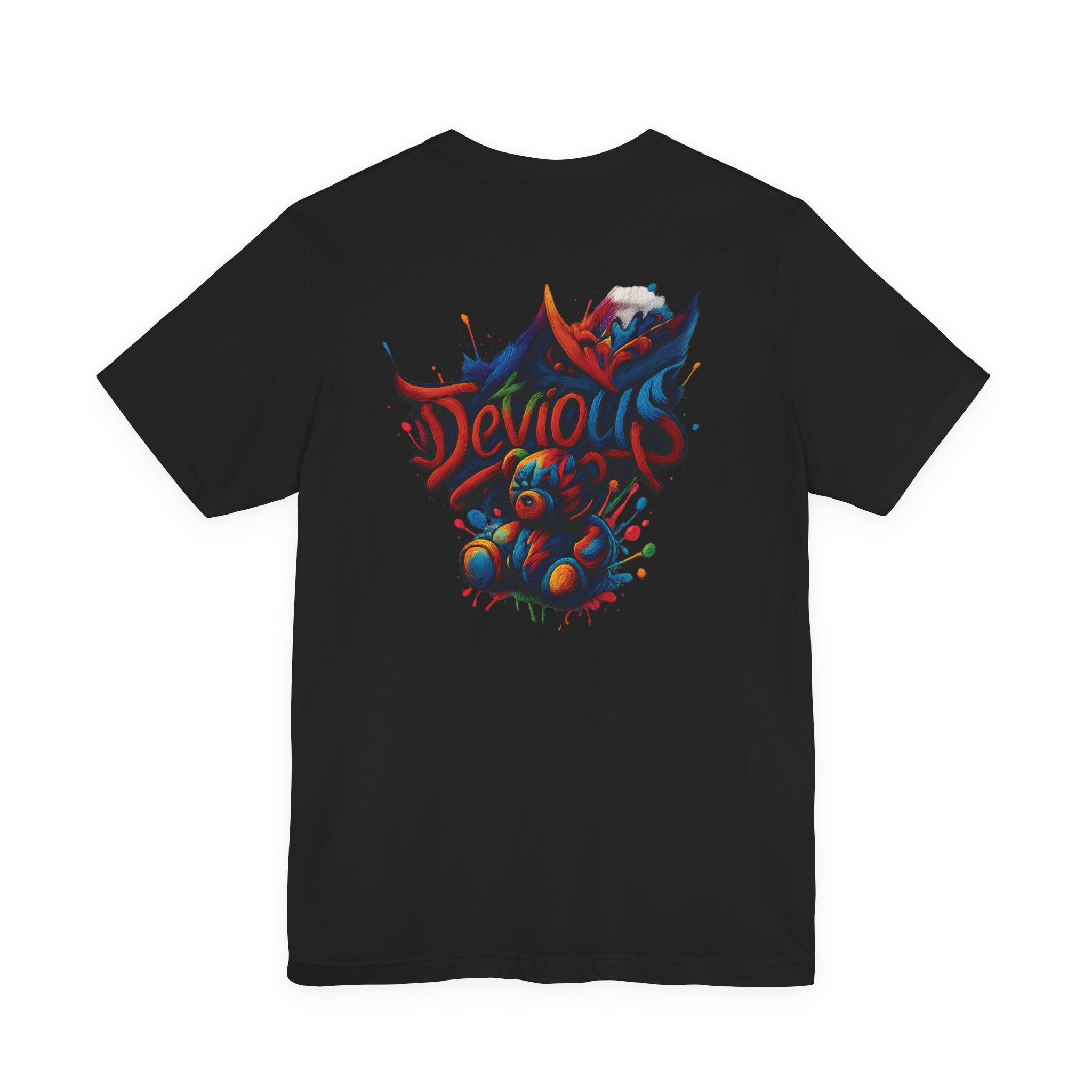 Trendy Graphic Tee Featuring DeViouS Teddy Bear Design