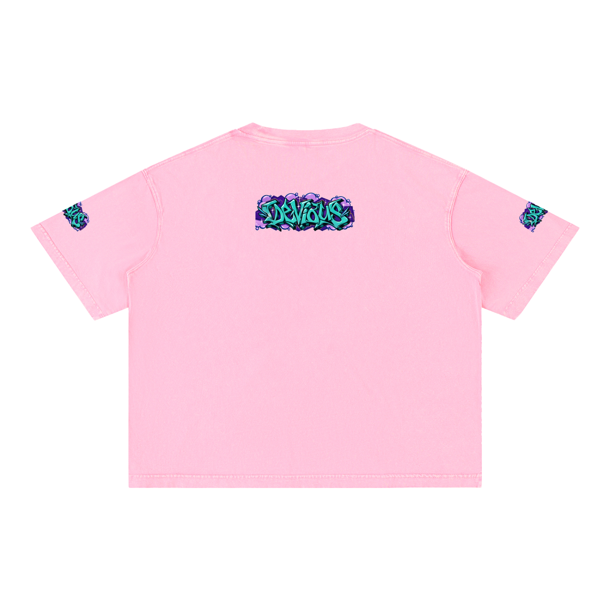 DeViou$ Wild Style Mineral Wash Boxy T-Shirt