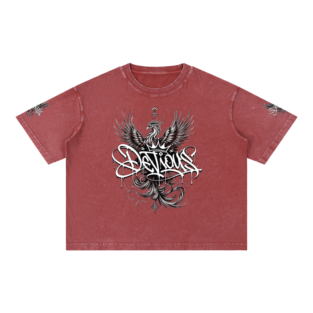 DeViou$ Phoenix Mineral Wash Boxy T-Shirt