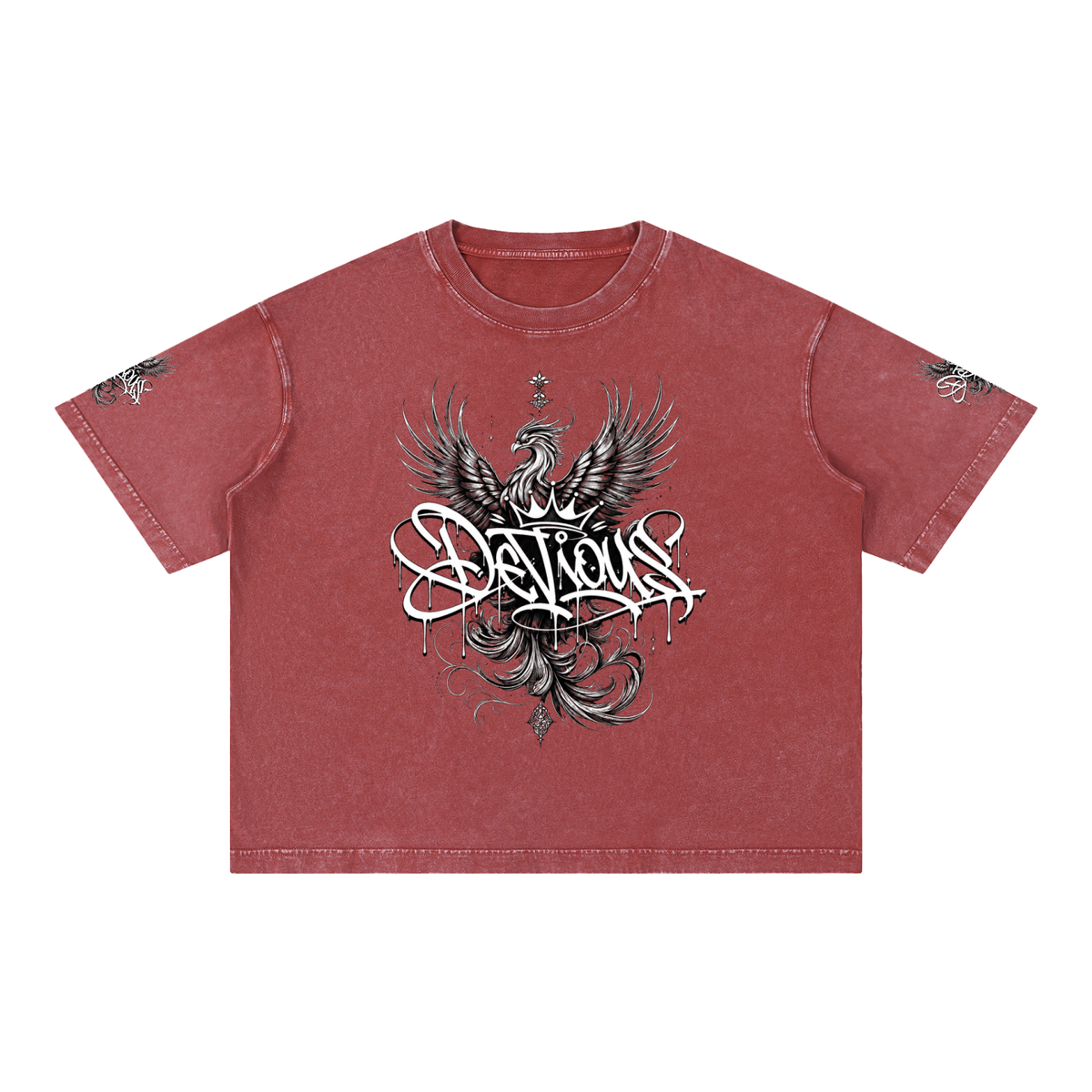DeViou$ Phoenix Mineral Wash Boxy T-Shirt
