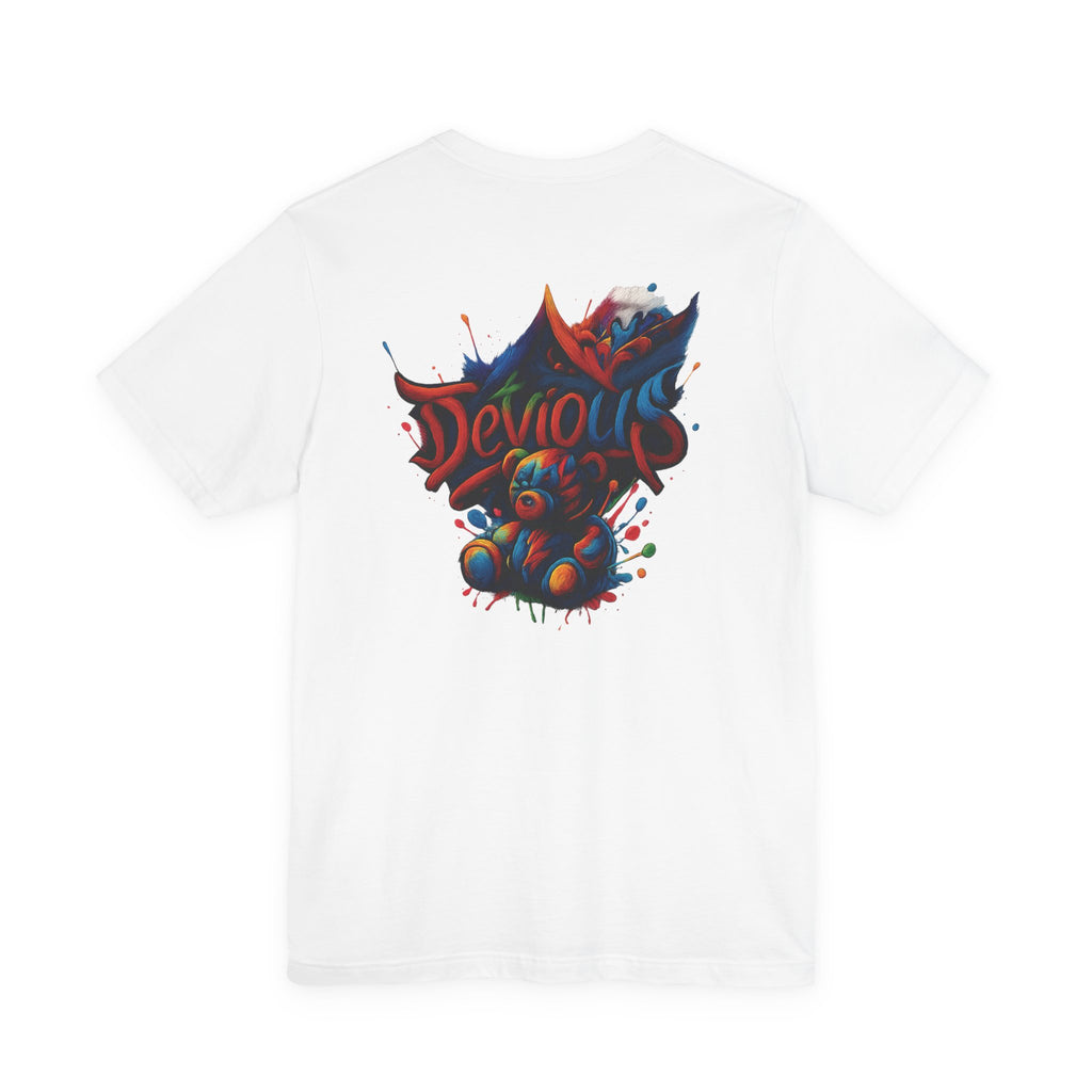 Trendy Graphic Tee Featuring DeViouS Teddy Bear Design
