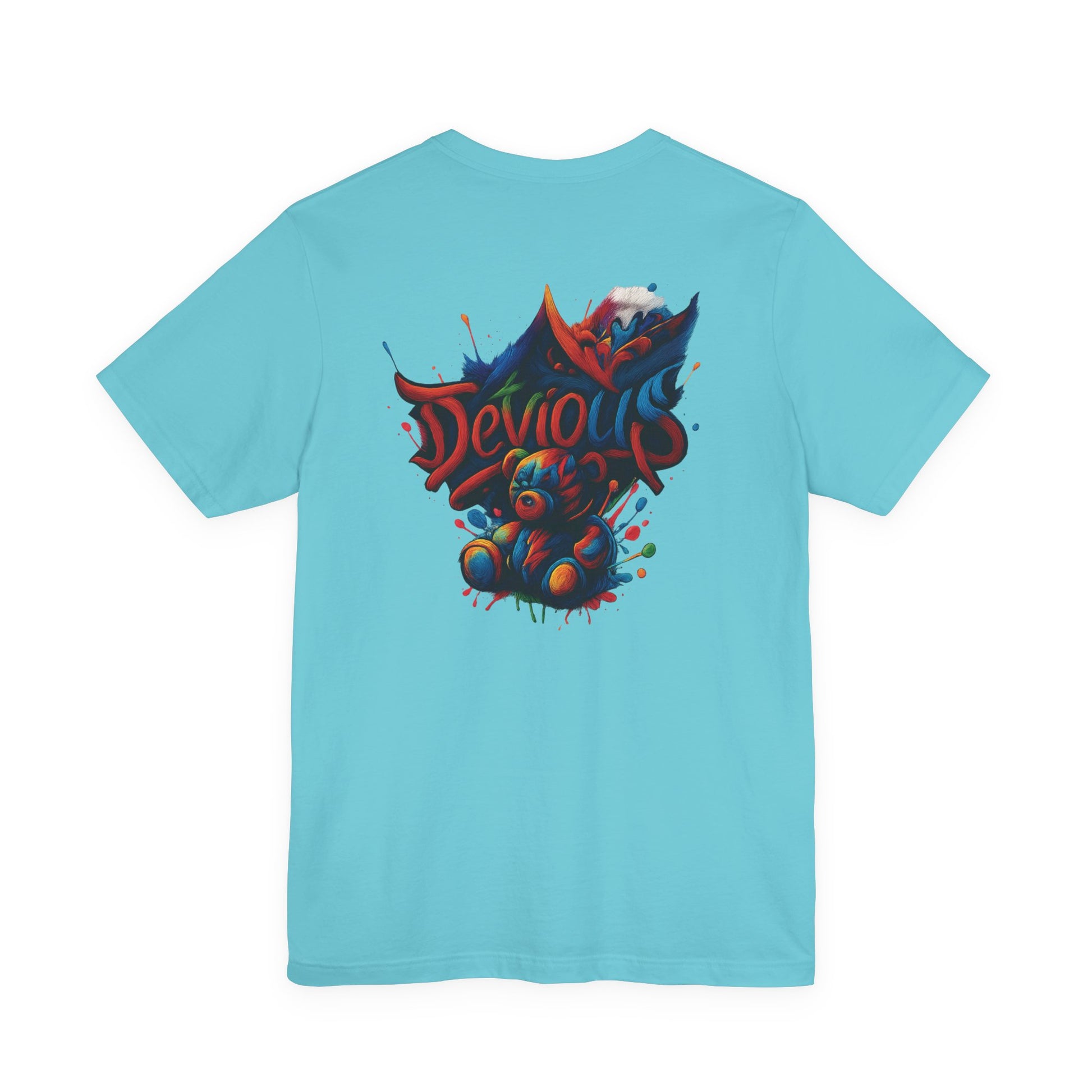 Trendy Graphic Tee Featuring DeViouS Teddy Bear Design