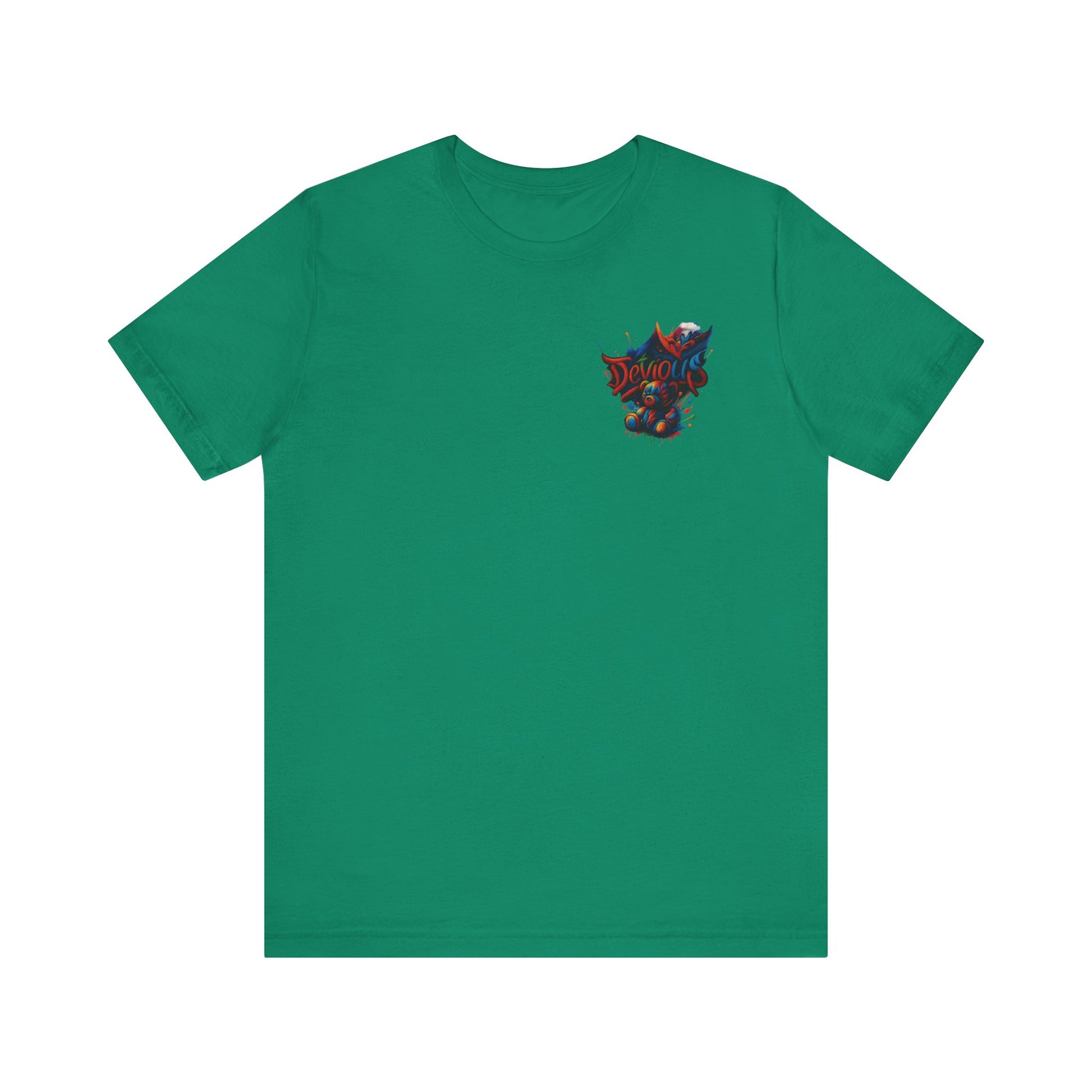 Trendy Graphic Tee Featuring DeViouS Teddy Bear Design
