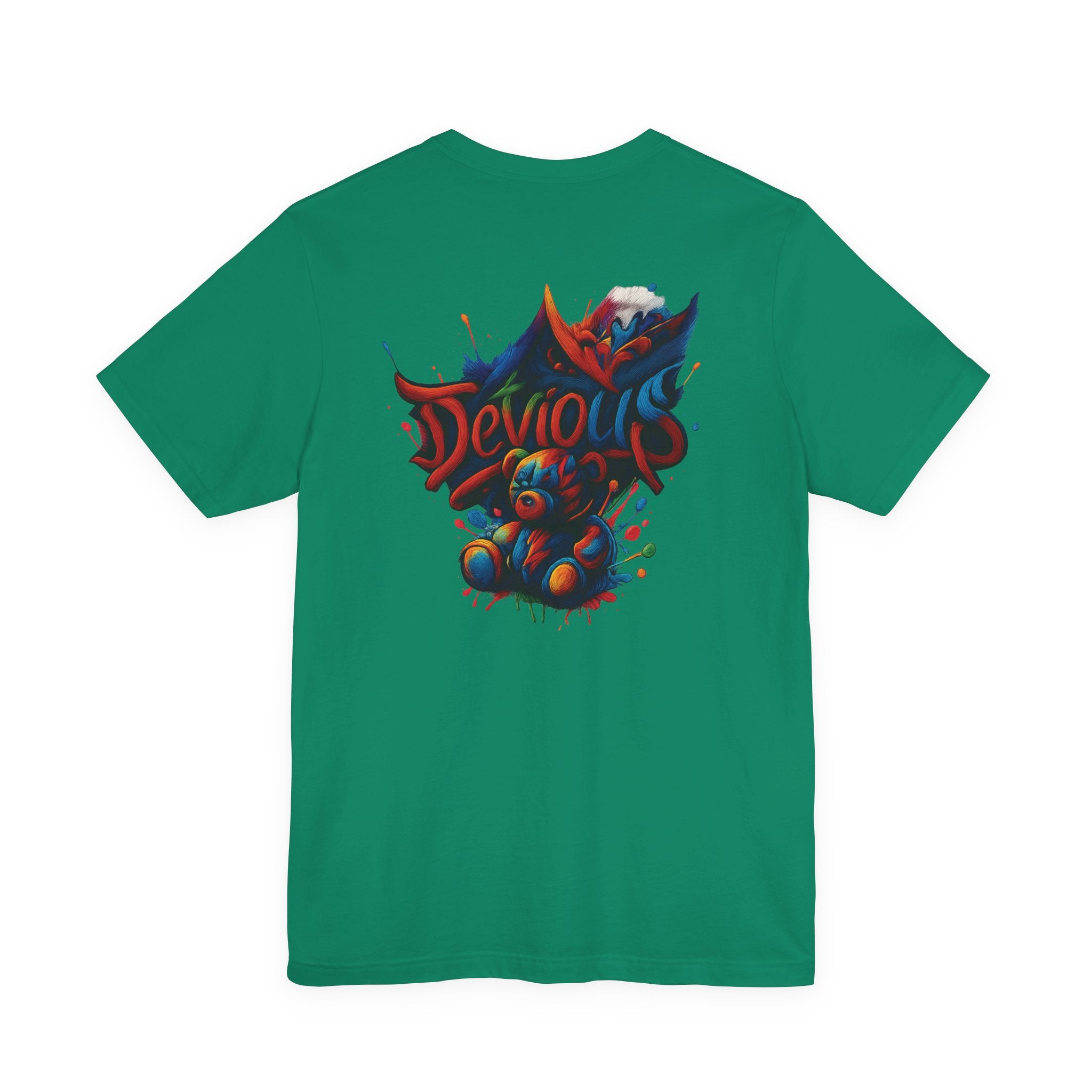 Trendy Graphic Tee Featuring DeViouS Teddy Bear Design