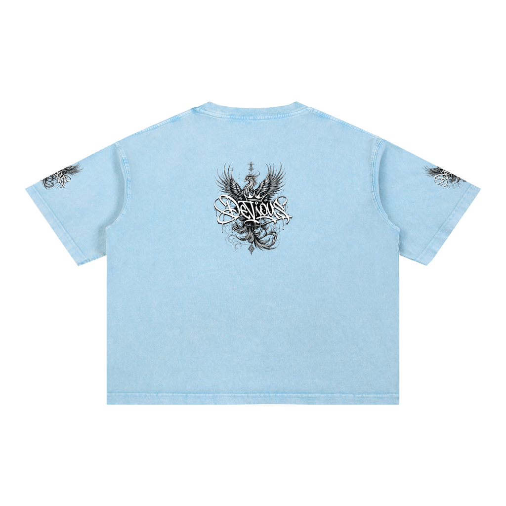 DeViou$ Phoenix Mineral Wash Boxy T-Shirt