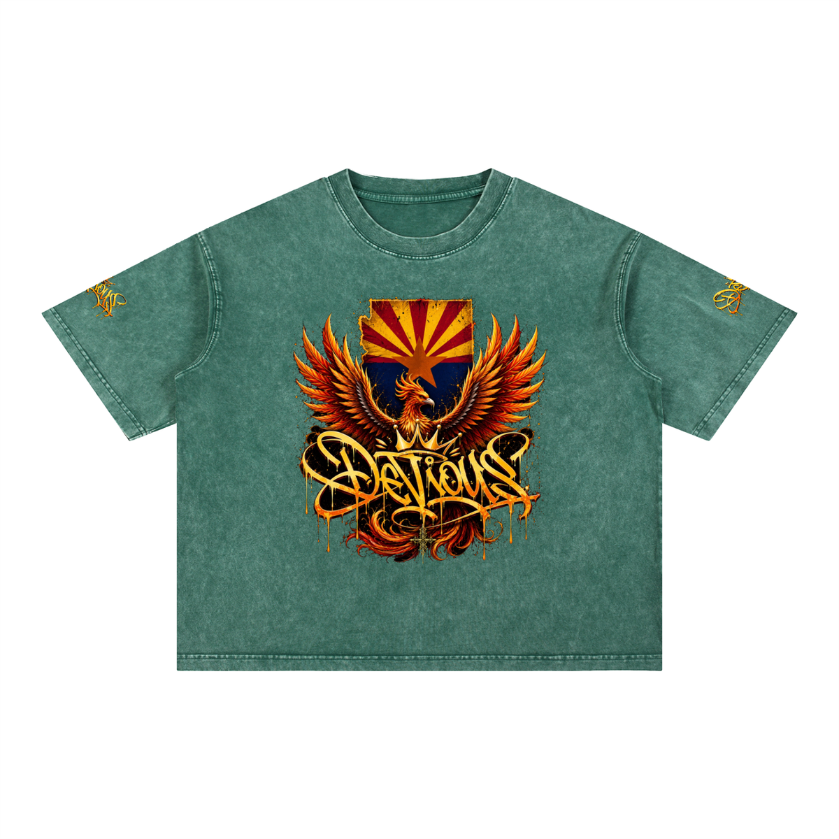 DeViou$ AZ 48 Mineral Wash Boxy T-Shirt