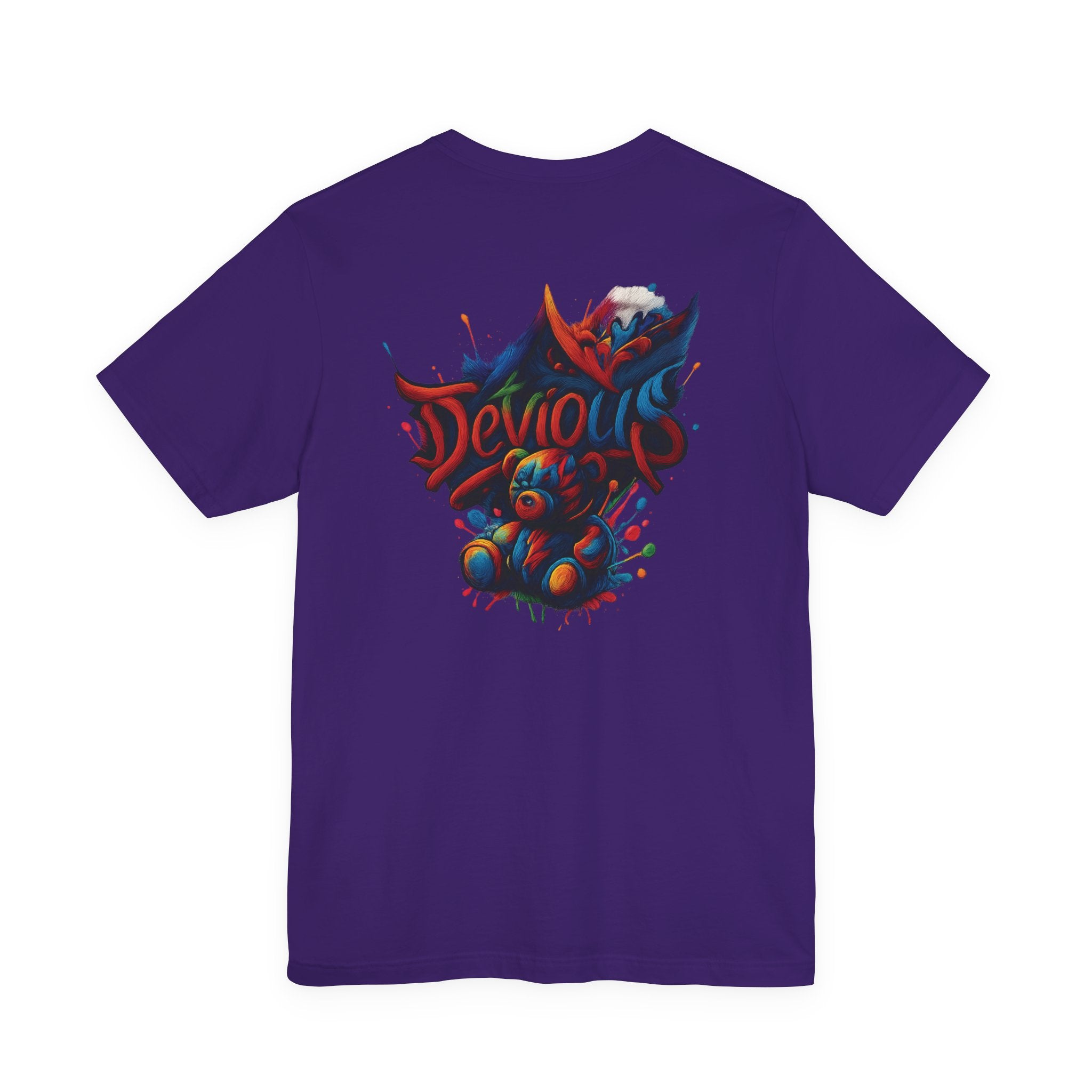 Trendy Graphic Tee Featuring DeViouS Teddy Bear Design