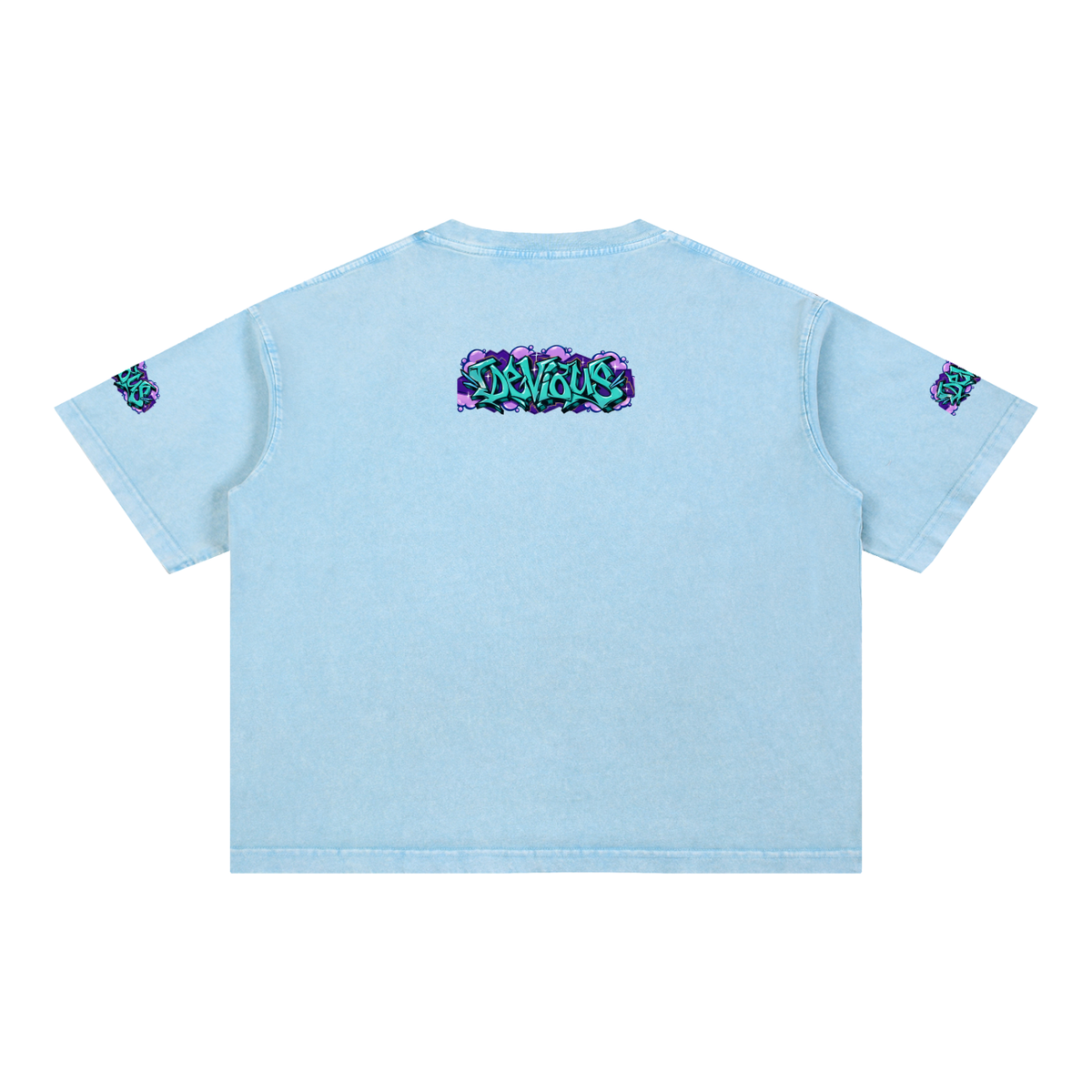 DeViou$ Wild Style Mineral Wash Boxy T-Shirt