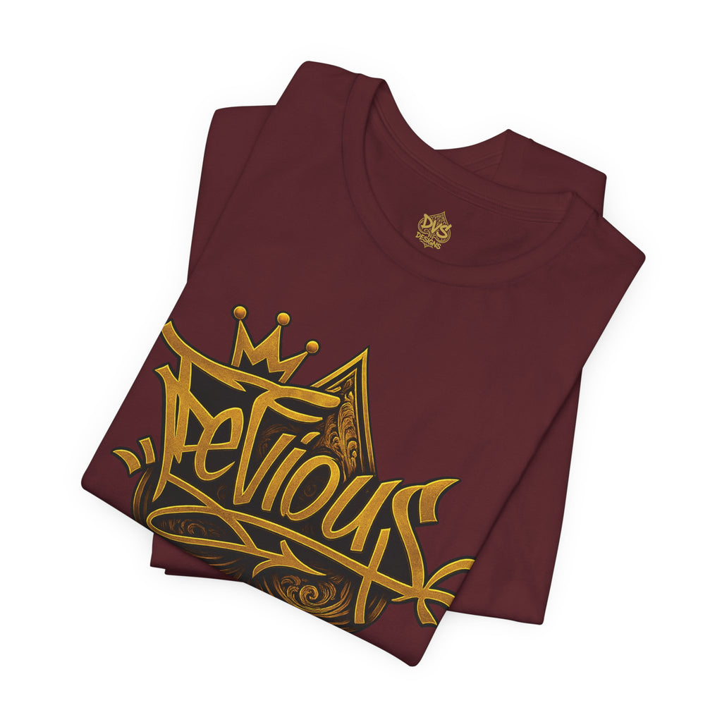 DeViou$ Logo and Crown Graffiti Art Unisex Streetwear Graphic T-Shirt