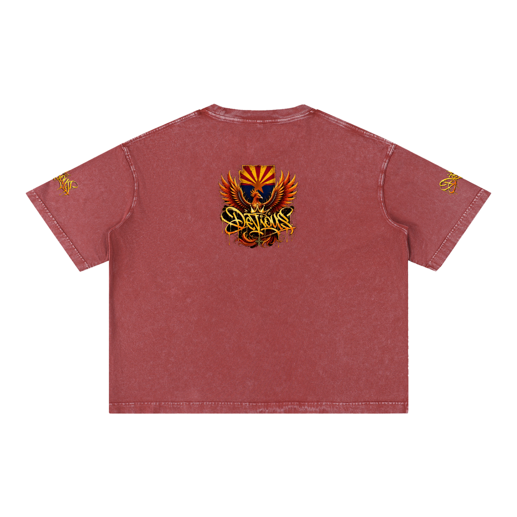 DeViou$ AZ 48 Mineral Wash Boxy T-Shirt