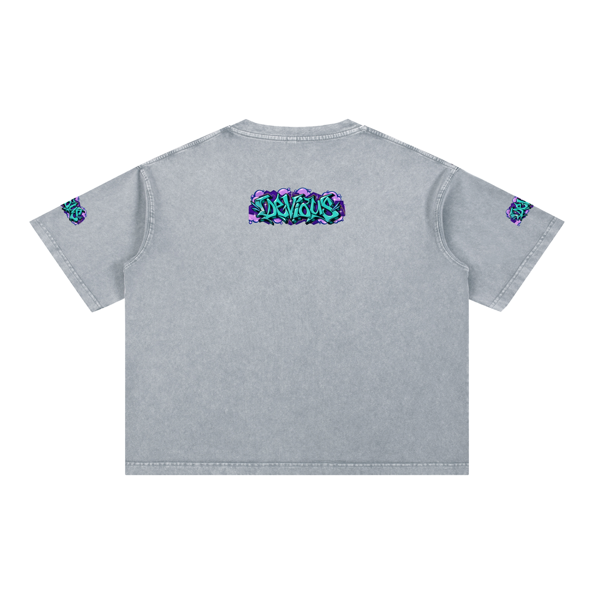 DeViou$ Wild Style Mineral Wash Boxy T-Shirt