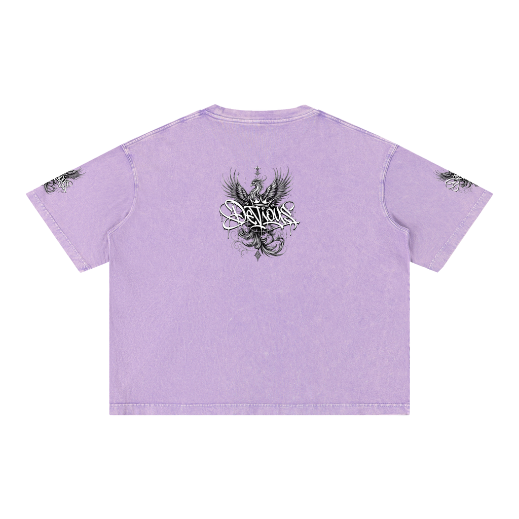 DeViou$ Phoenix Mineral Wash Boxy T-Shirt