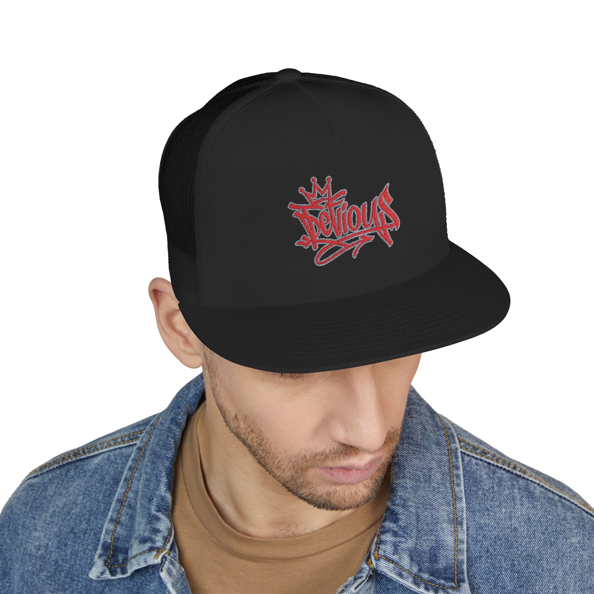 Crown & Heart Embroidered Trucker Cap