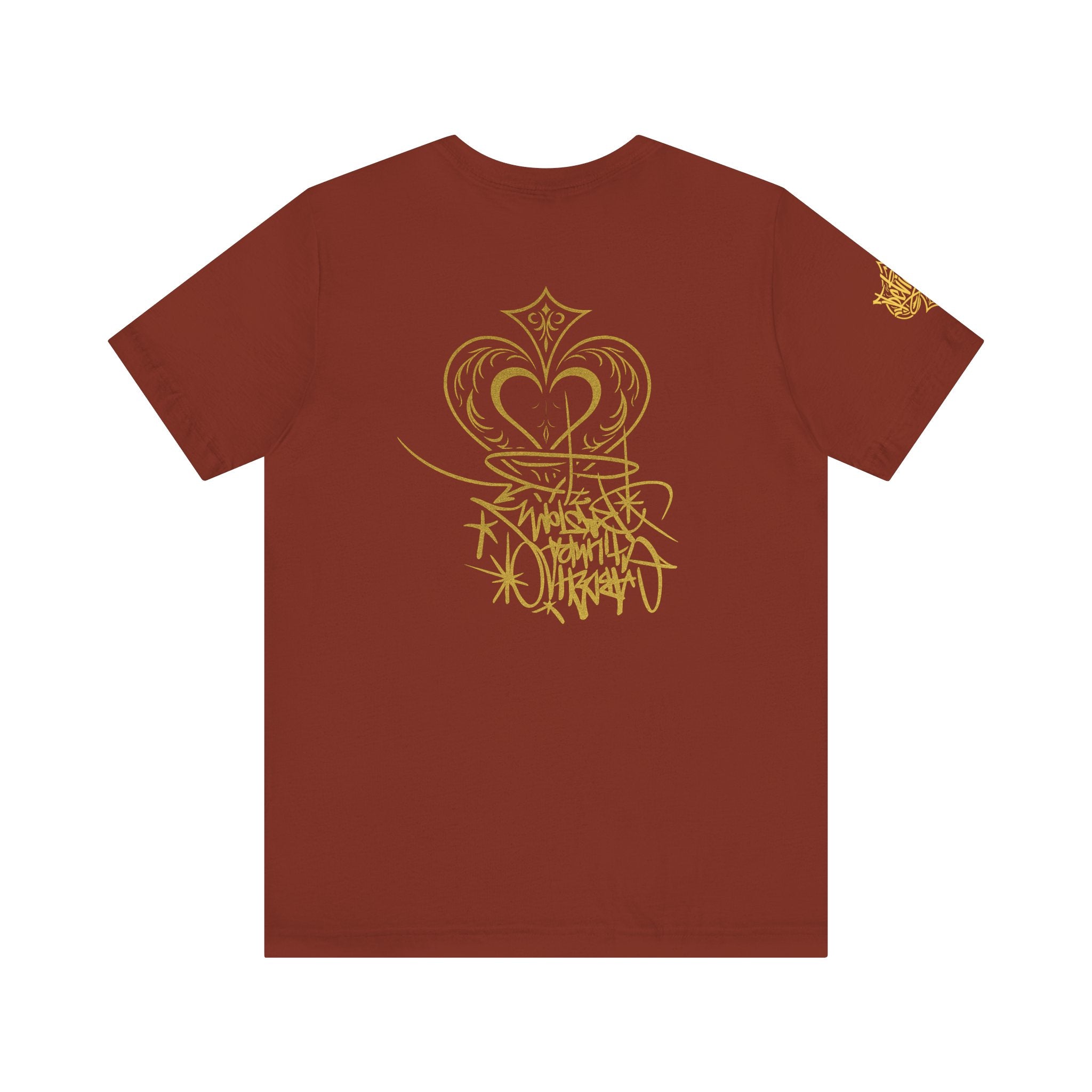 Crown & Heart Graffiti Art Unisex Streetwear Graphic T-Shirt