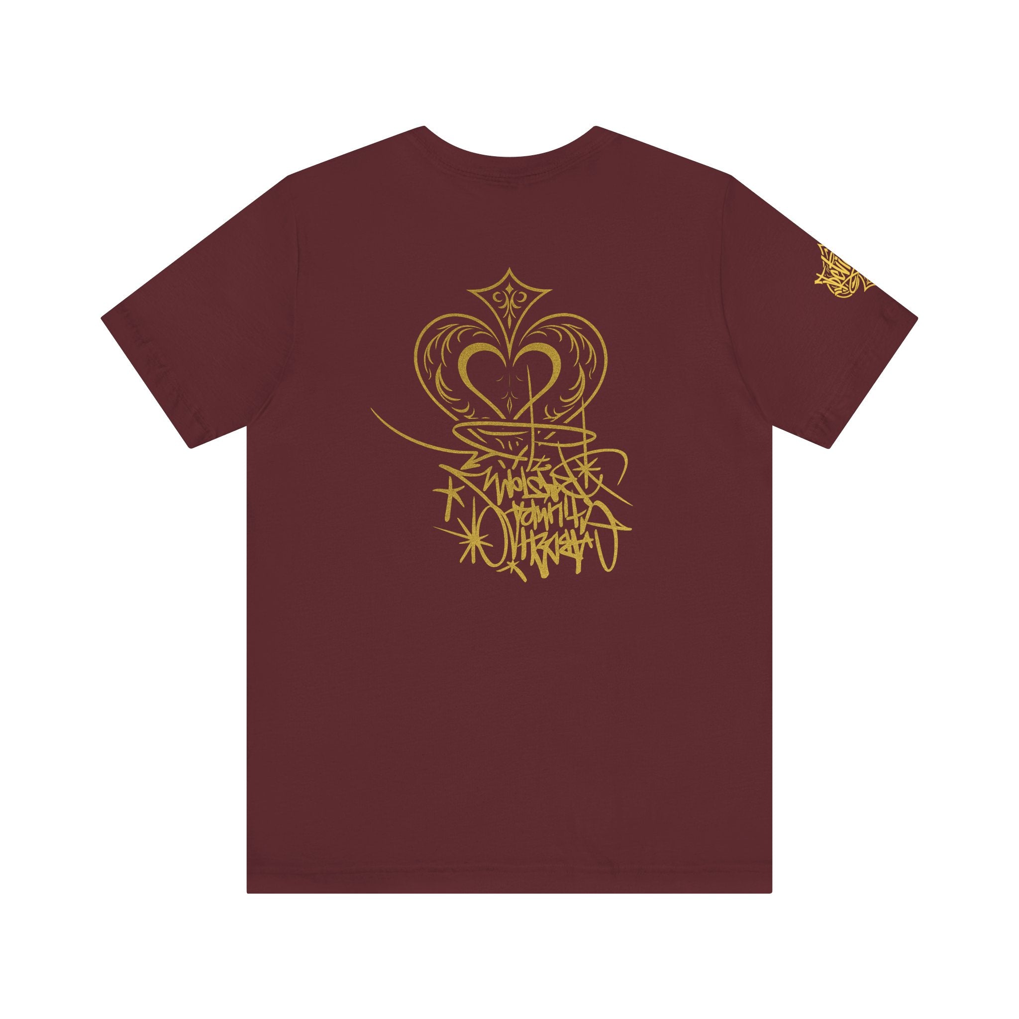 Crown & Heart Graffiti Art Unisex Streetwear Graphic T-Shirt
