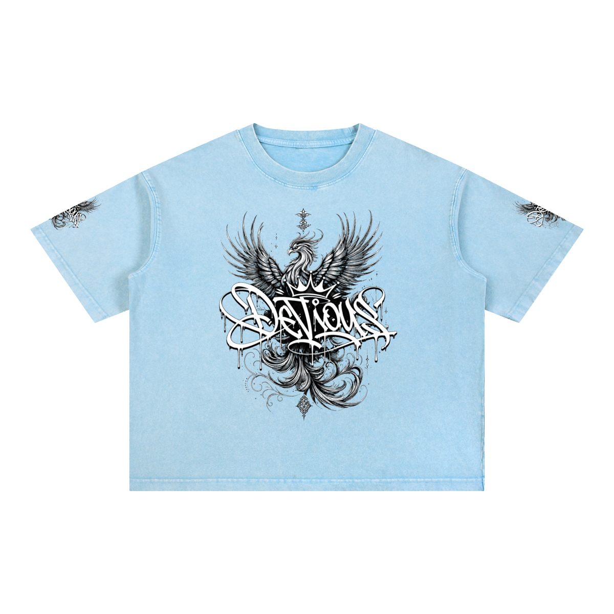 DeViou$ Phoenix Mineral Wash Boxy T-Shirt