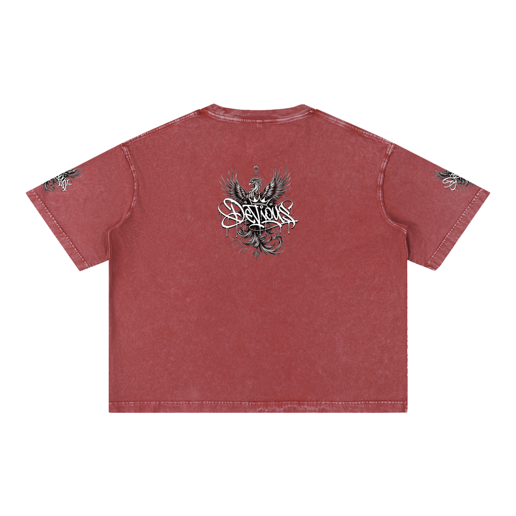DeViou$ Phoenix Mineral Wash Boxy T-Shirt