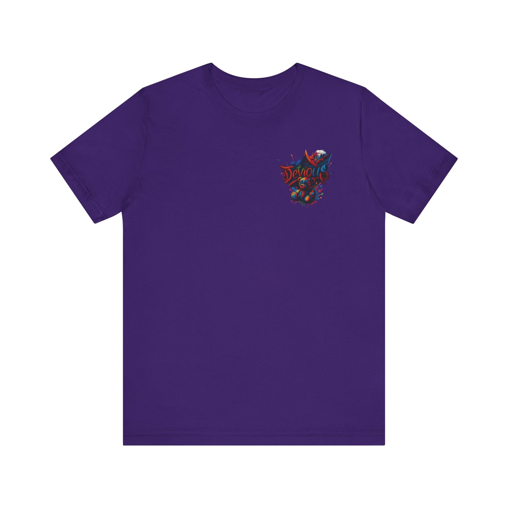 Trendy Graphic Tee Featuring DeViouS Teddy Bear Design