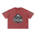 DeViou$ Spade and Skull Mineral Wash Boxy T-Shirt
