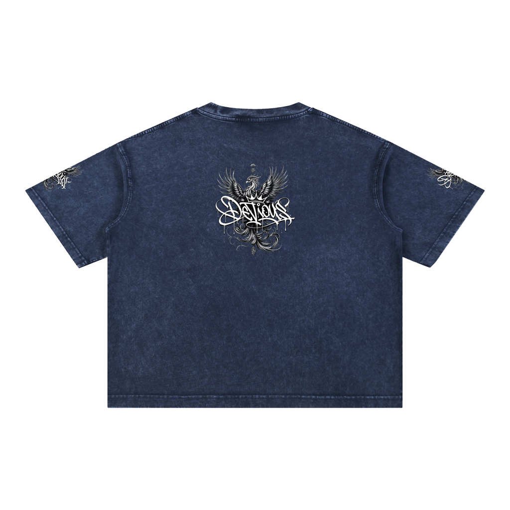 DeViou$ Phoenix Mineral Wash Boxy T-Shirt