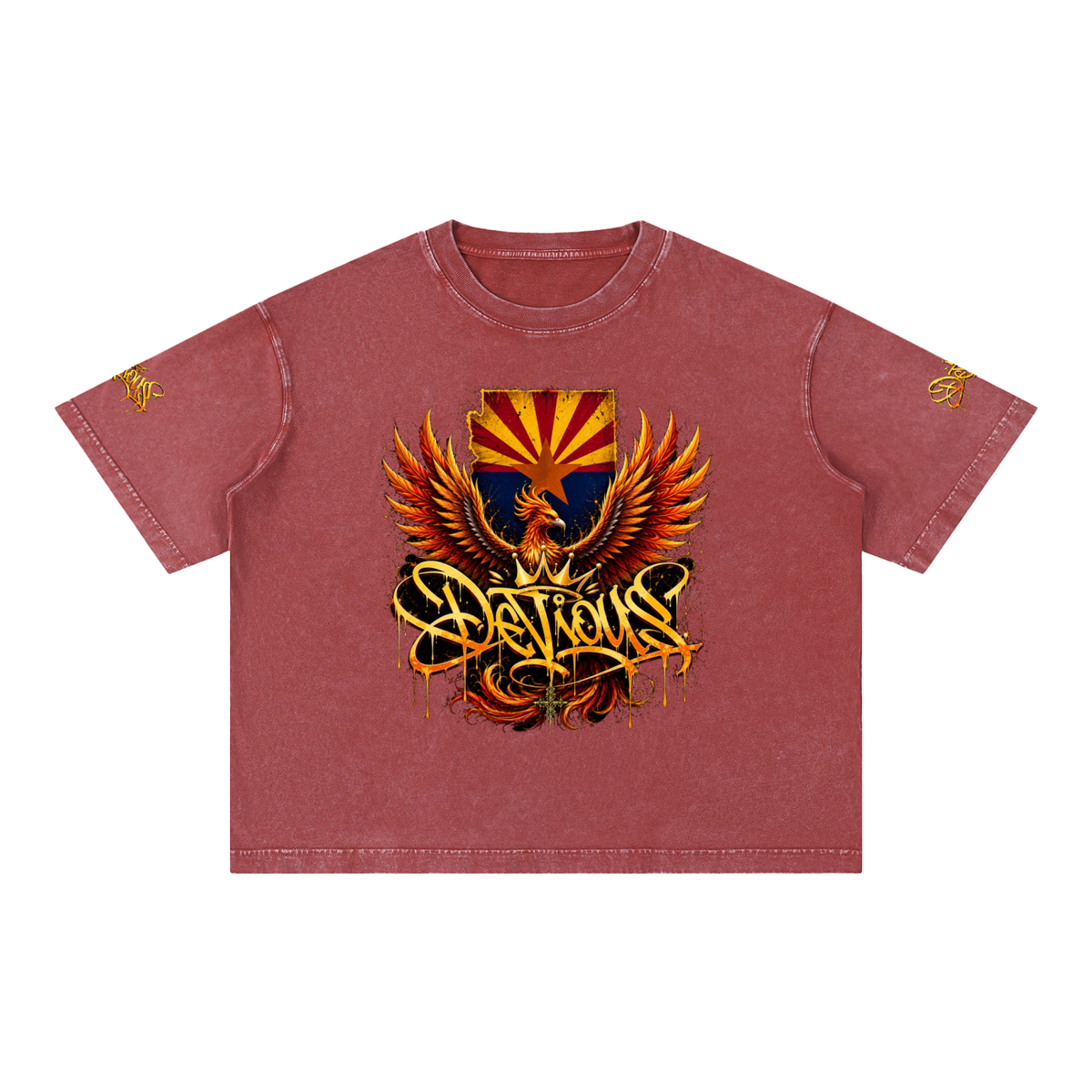 DeViou$ AZ 48 Mineral Wash Boxy T-Shirt
